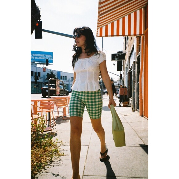 MATE the Label Pants - MATE THE LABEL LISA SAYS GAH WOMEN'S ORGANIC COTTON BIKER SHORTS PRINTED XS NWT